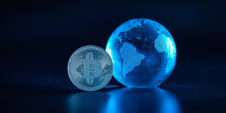 Cryptocurrency afgebeeld binnen de context van de wereldwijde financiële markten
