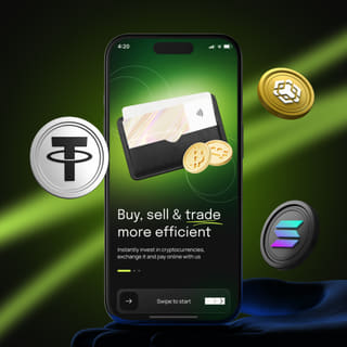 Mobiel apparaat met daarop het Meerbaat Ventures handelsplatform
